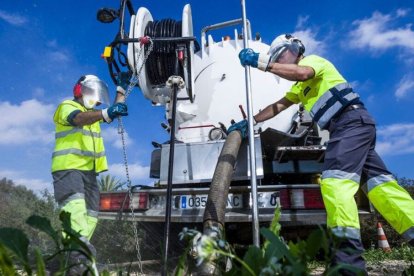 Una de las obras ejecutadas por Hidraqua