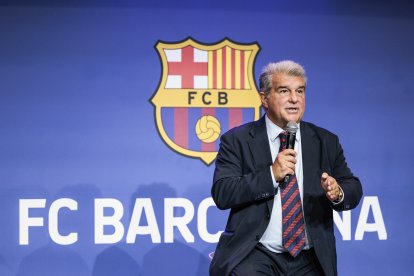 Joan Laporta, en un acto del Barcelona.