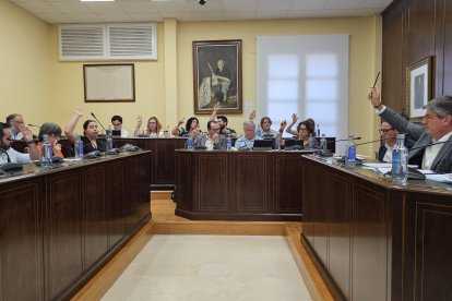 Momento del pleno del Ayuntamiento de Villajoyosa