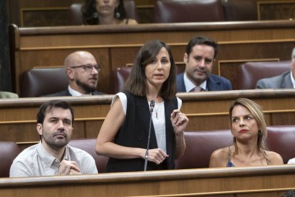 La secretaria general de Podemos, Ione Belarra