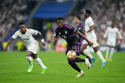 Alphonso Davies, en un partido ante el Real Madrid.