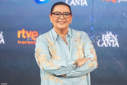 María del Monte posa en el photocall de la presentación de 'La bien cantá'.