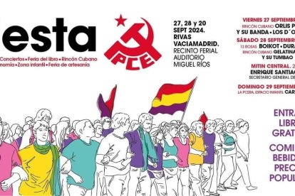 Cartel de la fiesta del PCE