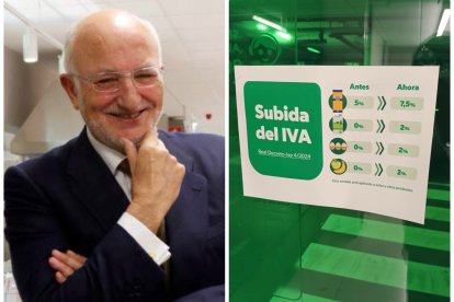 Juan Roig y el cartel del IVA en Mercadona