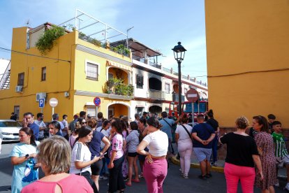 Imágenes del incendio ocurrido en Guillena, Sevilla.