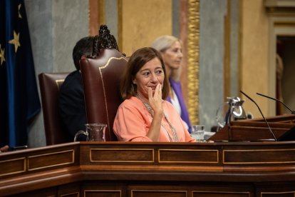 La presidenta del Congreso, Francina Armengol, durante una sesión en el Congreso de los Diputados.