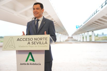 El presidente de la Junta de Andalucía, Juanma Moreno.