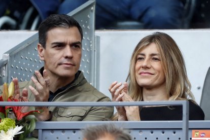 Pedro Sanchez y Begoña Gomez, en el Master de Madrid en 2018.