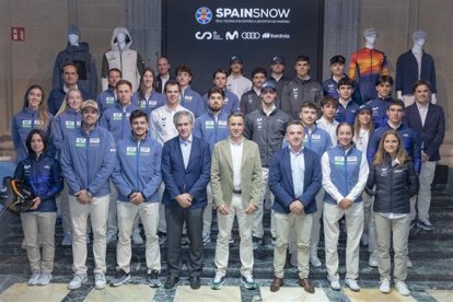 Acto de presentación de lis equipos nacionales de deportes de nieve en Madrid.