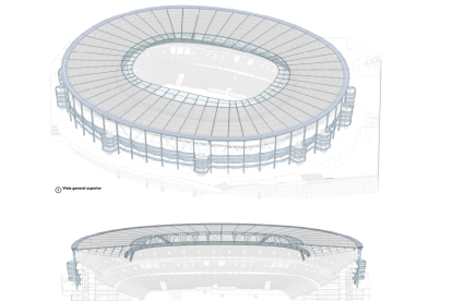 Uno de los planos del proyecto de ejecución presentado por el Valencia al Ayuntamiento del Nou Mestalla