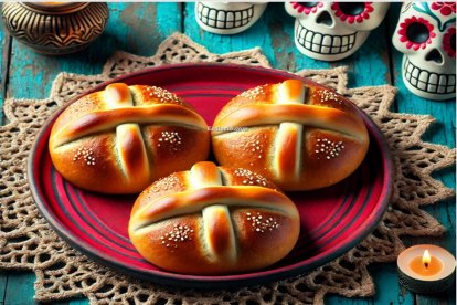 Pan de muerto de México