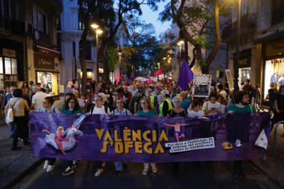 Manifestación por la vivienda en Valencia.