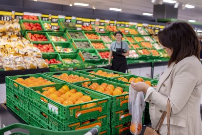 Sección de fruta y verdura de Mercadona

REMITIDA / HANDOUT por MERCADONA
Fotografía remitida a medios de comunicación exclusivamente para ilustrar la noticia a la que hace referencia la imagen, y citando la procedencia de la imagen en la firma
21/10/2024