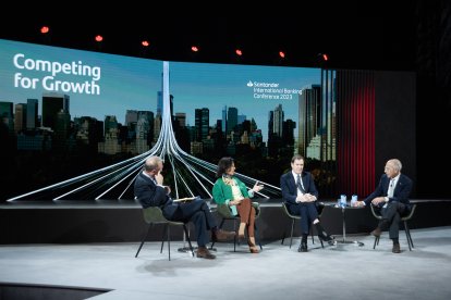 Imagen de una de las sesiones de la Conferencia Internacional de Banco del pasado año.