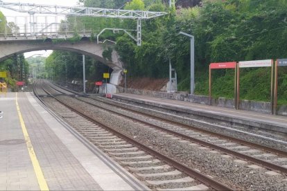 Apeadero de Martutene, en San Sebastián