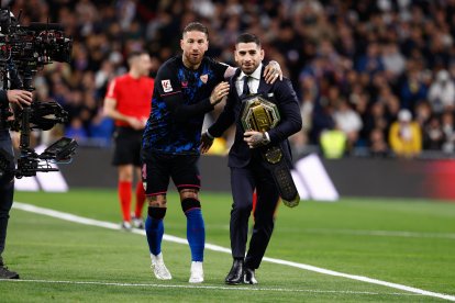 Ilia Topurira y Sergio Ramos, en una foto de archivo.