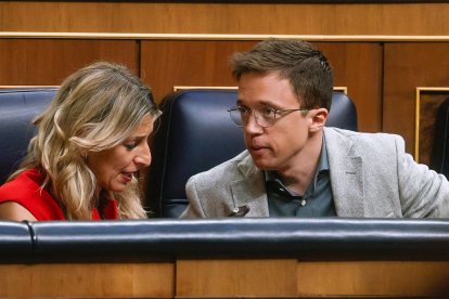 Yolanda Díaz con Íñigo Errejón