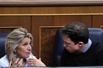 Yolanda Díaz con Íñigo Errejón