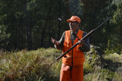 CAZA SIN LÍMITE DE JABALÍES EN GALICIA. MONTES DE CAMEIXA (BOBORÁS). Ourense 12/10/24. foto Rosa Veiga