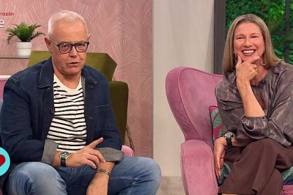 Jordi González y Anne Igartiburu en 