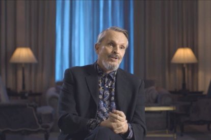 Miguel Bosé en su entrevista con Joaquín Prat.