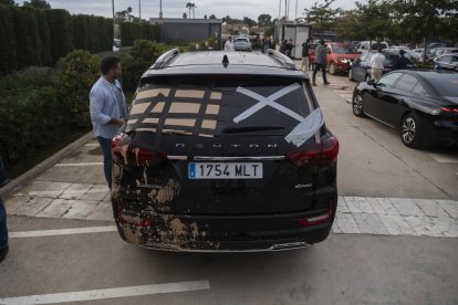 Coche de Presidencia del Gobierno en el Centro de Coordinación de Emergencia