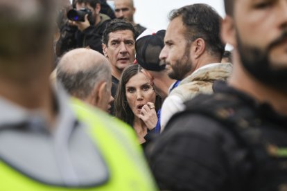 La Reina Letizia, en Paiporta, este domingo 3.