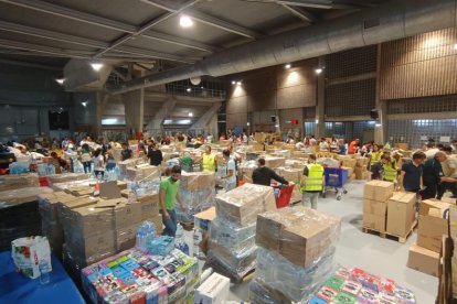 Imagen de la recogida de alimentos en Alicante