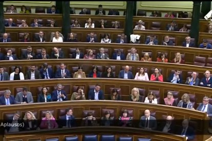 Bancada del PSOE en el pleno