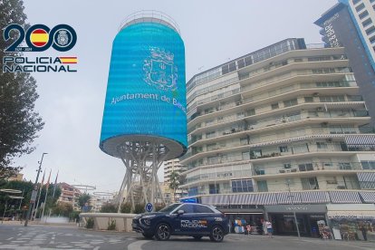 Coche de Policía Nacional en Benidorm, en imagen de archivo