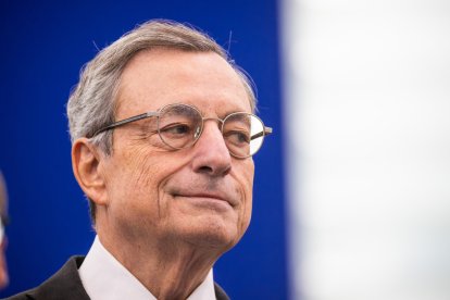 (Foto de ARCHIVO)
Mario Draghi, former Prime Minister of Italy and former President of the European Central Bank (ECB), speaks during a plenary session of the European Parliament. Photo: Philipp von Ditfurth/dpa