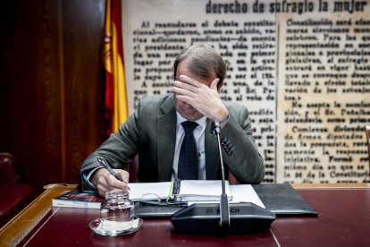 El ex secretario general de Puertos del Estado, Álvaro Sánchez Manzanares, comparece en la Comisión de investigación por el caso Koldo.