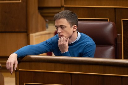 Iñigo Errejón en el Congreso cuando era diputado.