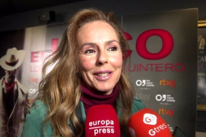 Rocío Carrasco en la presentación del documental sobre Jesús Quintero El Loco de la Colina.