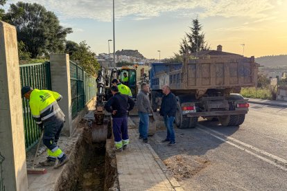 Obras de canalización del agua en Onda