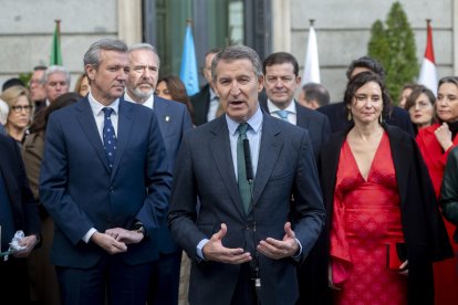 El presidente del Partido Popular, Alberto Núñez Feijóo