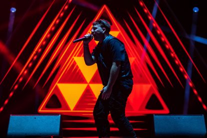 El cantante canario Quevedo durante su actuación en el Share Festival Barcelona