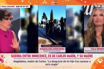 Sonsoles Ónega y Yola Berrocal escuchando a la invitada