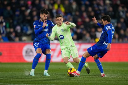 Gavi, en el Getafe - Barcelona.