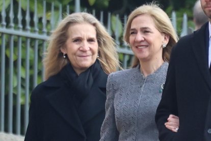 La infanta Elena junto a su hermana, la infanta Cristina, en una imagen reciente.
Europa Press Reportajes / Europa Press
27/2/2024