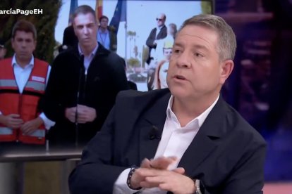 Emiliano García-Page en El Hormiguero con Pablo Motos