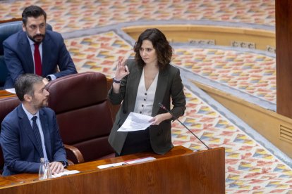 Ayuso dice hasta aquí y pide valentía a todos para acabar con Sánchez