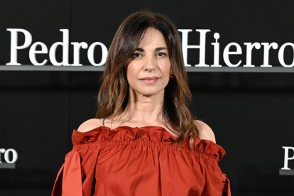 Mariló Montero posa en el photocall de Pedro del Hierro en la MBFWM.