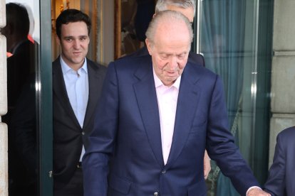 El Rey Juan Carlos y Froilán en una imagen de archivo.