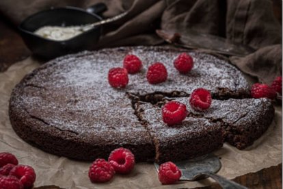 Pastel de chocolate sin harina
