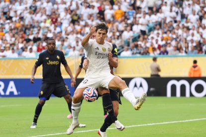 Gonzalo García marcó el 1-0 del Real Madrid ante la Juventus en el Mundial de Clubes