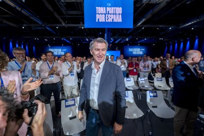 Alberto Núñez Feijóo, en el XXI Congreso Nacional del Partido Popular
