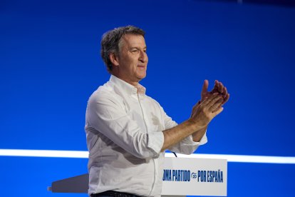 Feijóo, en el Congreso Nacional del Partido Popular.