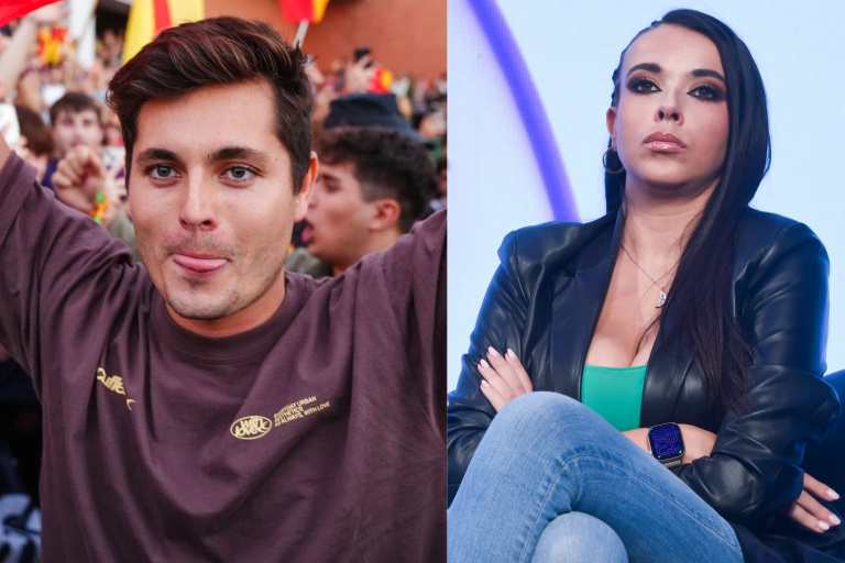 Sarah Santaolalla, la pareja de Javierito Ruiz, agita otro supuesto acoso  de Vito Quiles a las puertas de su casa