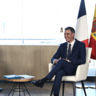 Pedro Sánchez con la bandera de Francia